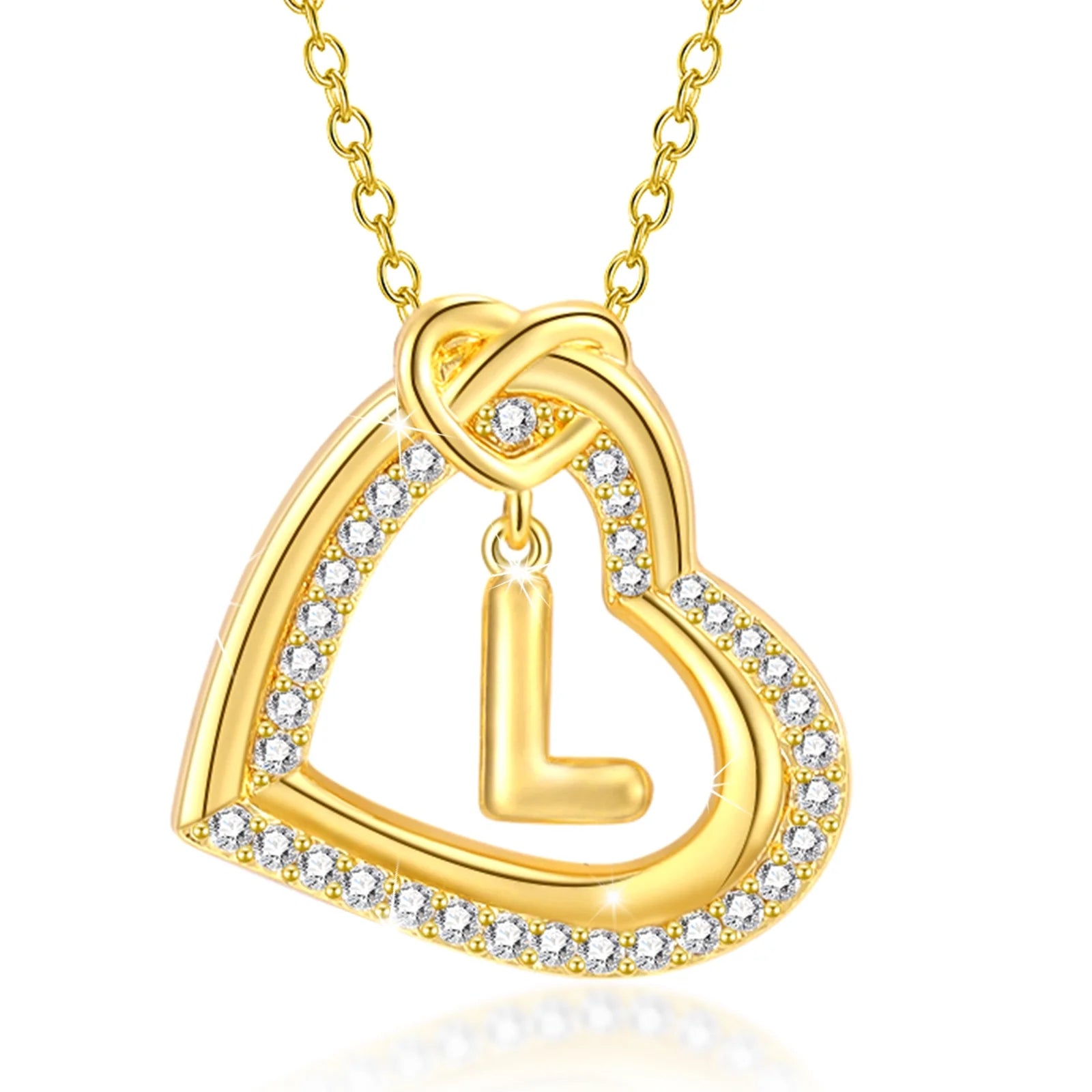 14K White Gold Love Heart Initial Necklaces for Women CZ Hypoallergenic S925 Sterling Silver Heart Pendant Necklace Bubble Letter G Necklace Jewelry Birthday Valentine'S Day Gifts for Her